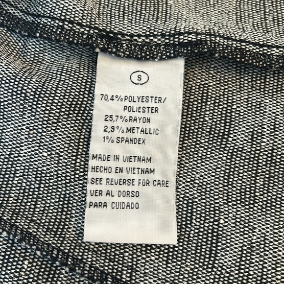 NWOT Shelby & Palmer Shimmer Tweed Cropped Blazer Jacket Size Small - Picture 8 of 8